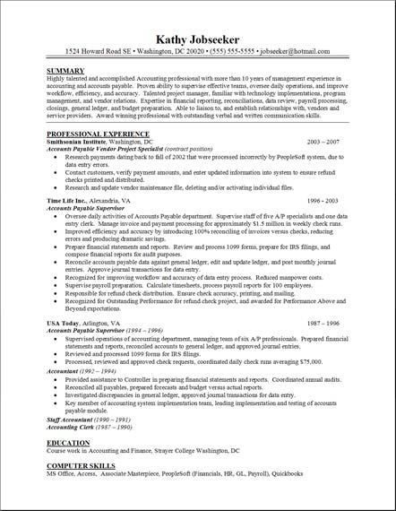 Clerical free sample resume