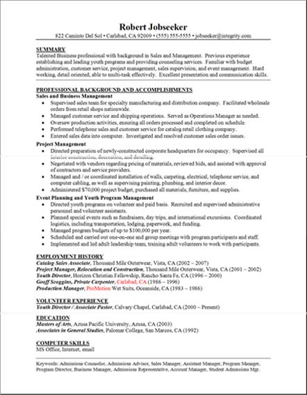 good-sample-resume Good Sample Resume : Good Resume Sample