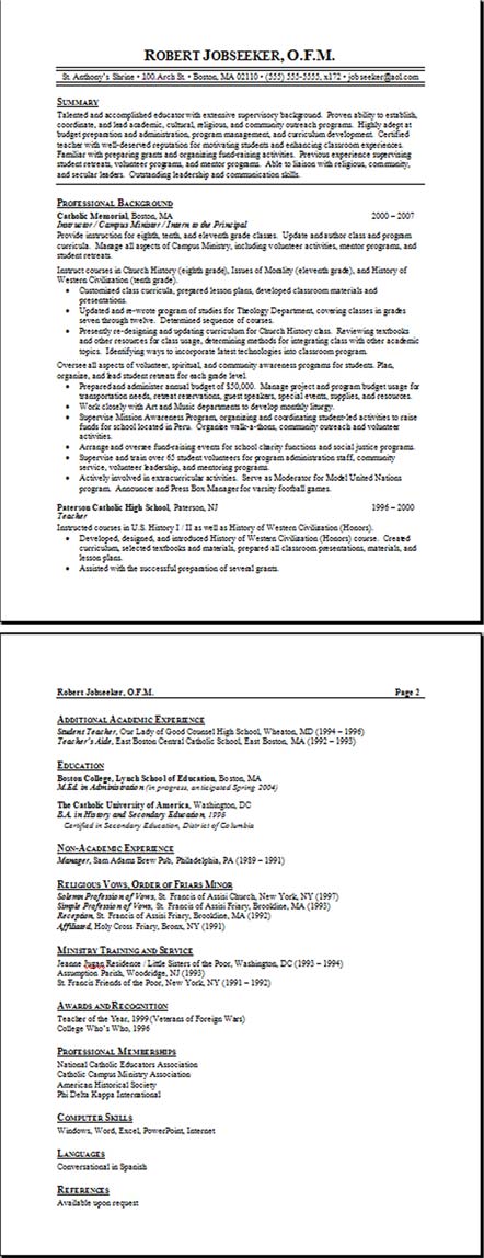 Resume Samples Teacher student resume templates. Resume Samples Teacher