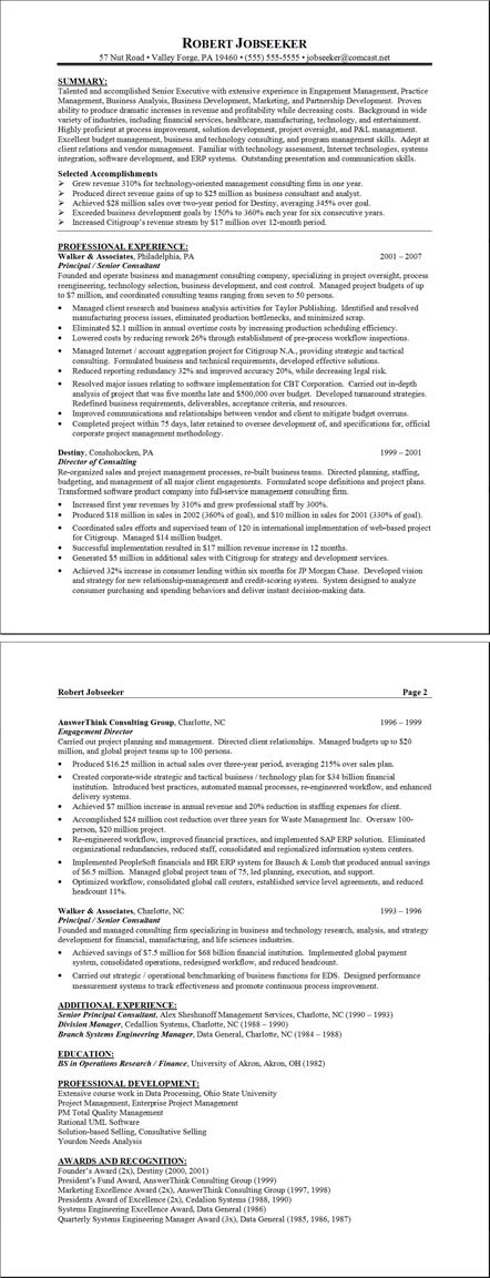 sample functional resumes