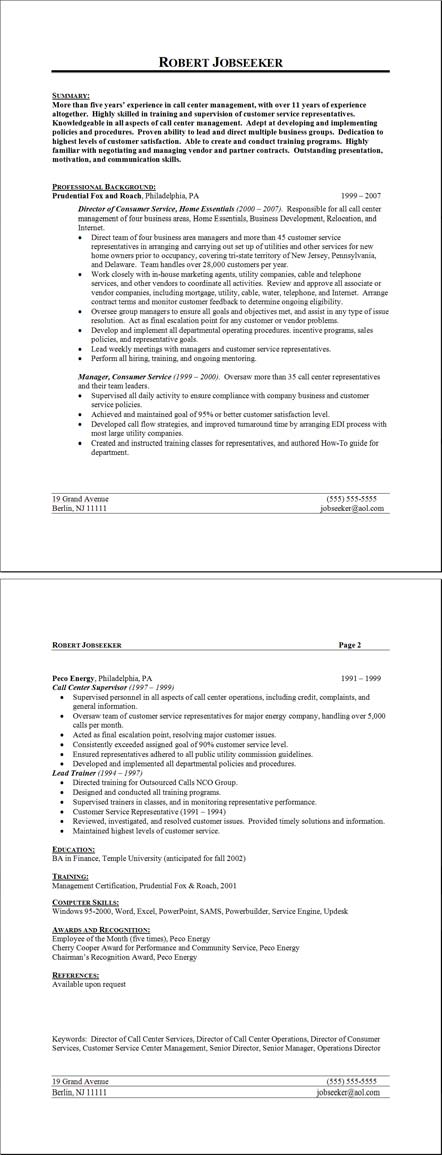 Sample Manager Resume : Manager Resume Sample