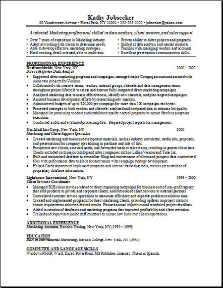 examples of resume. Sample Resume. Sample Resumes