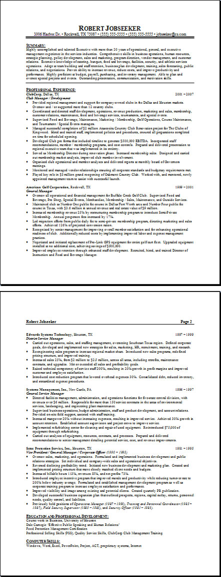 a resume template. Resume Template
