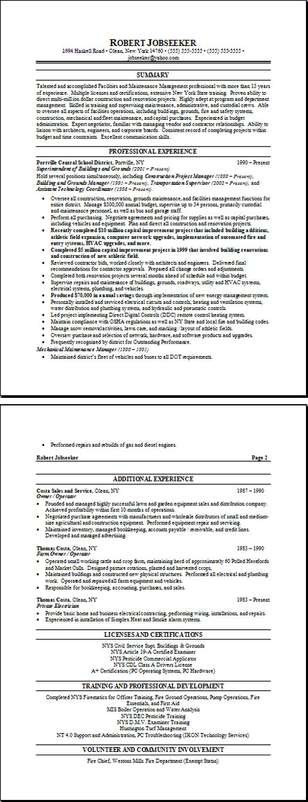 example of resume. Sample Resume Objectives