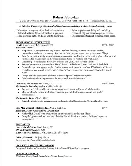 resume format. Skills Resume Template