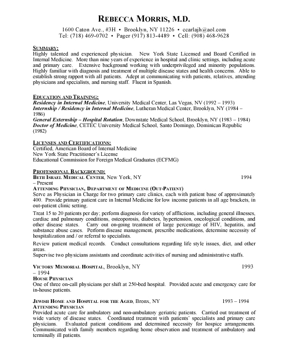physician doctor sample resume physician doctor sample resume