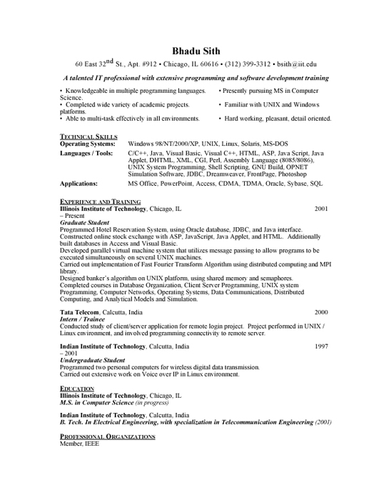 student resume layout. Graduate Student Sample Resume