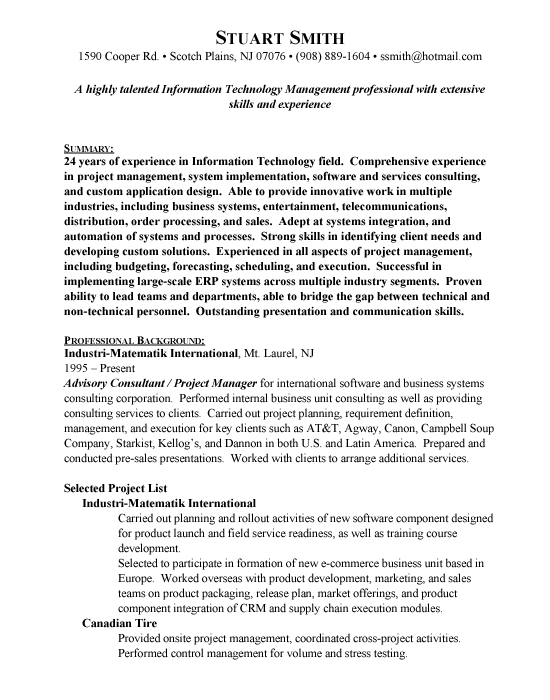 Technical Consultant Sample Resume Example Template Technical Consultant Sample Resume Example Template